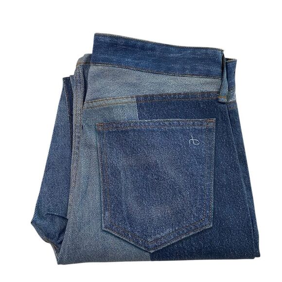 RAG & BONE Jeans MIRAMAR NWT Stretch Nina Cigarette Byron Printed Cotton Size 24 - Picture 8 of 13